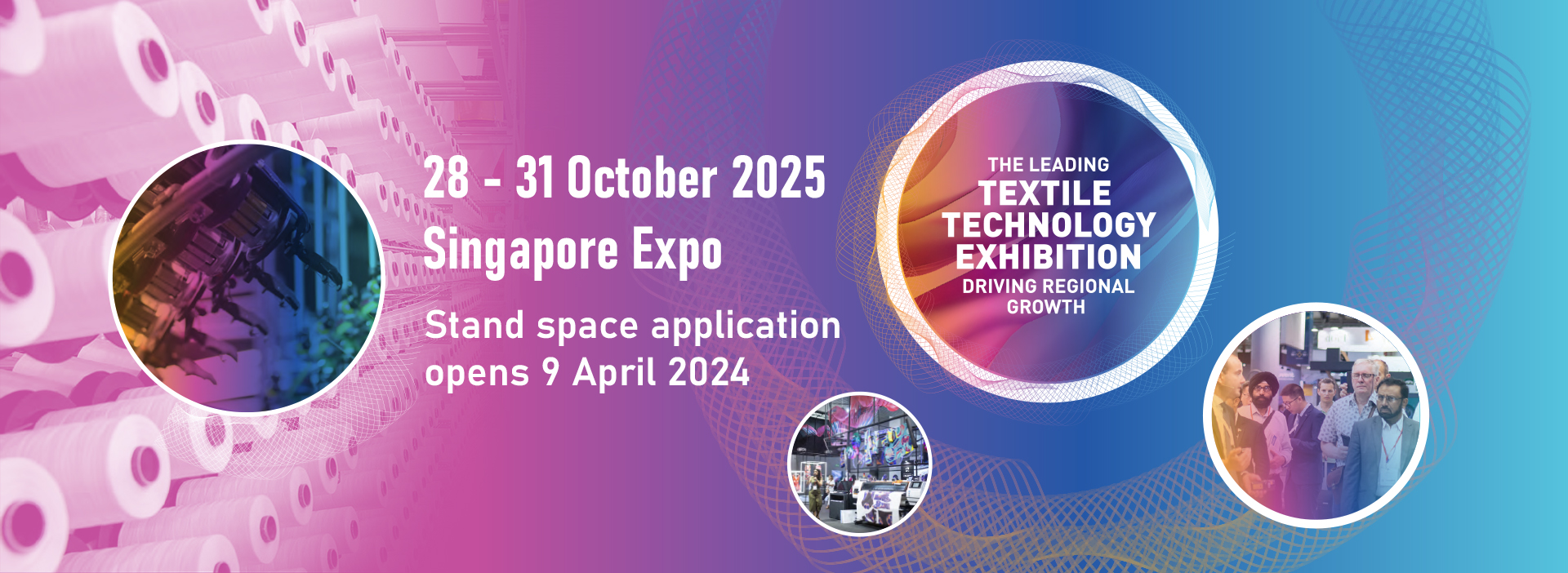 Banner ITMA 2025 Textile & Garment Technology Exhibition